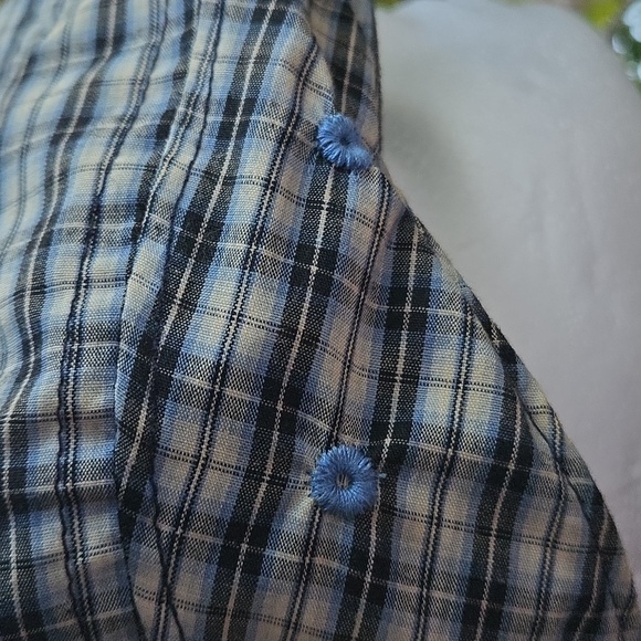 American Classics Russell Simmons Blue Plaid Newsboy Cap Size L/XL - Picture 5 of 13